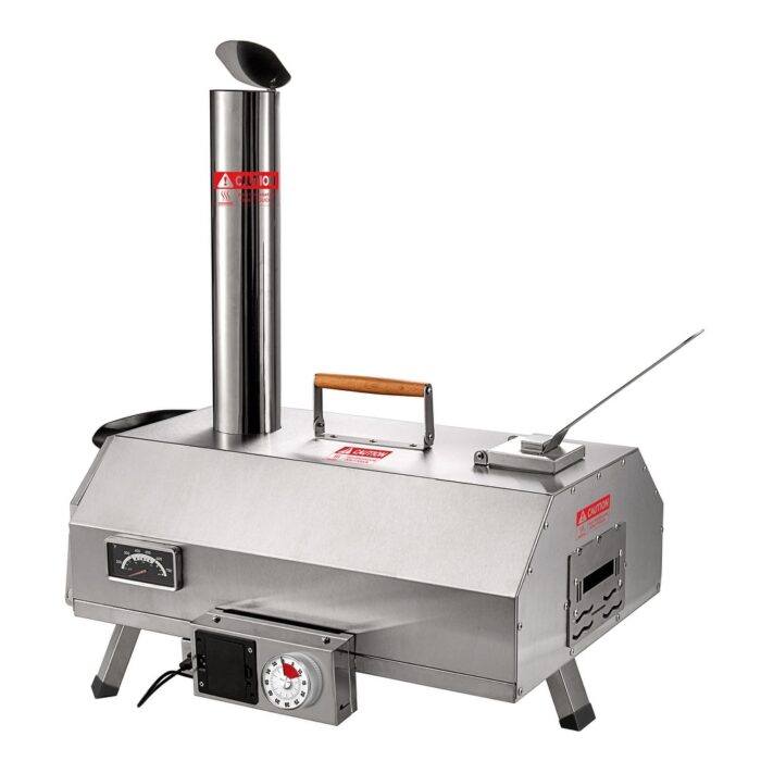Stainless Steel Pizza Oven Outdoor 12" Automatic Rotatable Pizza Ovens