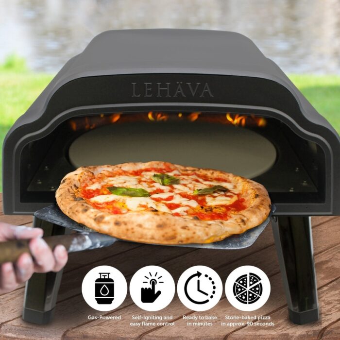 Flame King LEHAVA 14" Portable Pizza Oven - Image 2