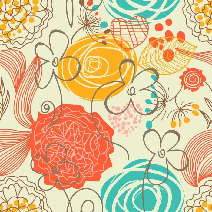 Red Heart Floral Peel and Stick Removable Wallpaper 2097 - Image 2
