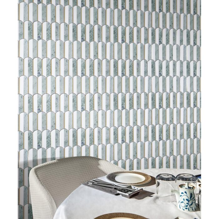 3.75" x 6" Marble Mosaic Wall & Floor Tile - Case (10 Sheets) - Image 2
