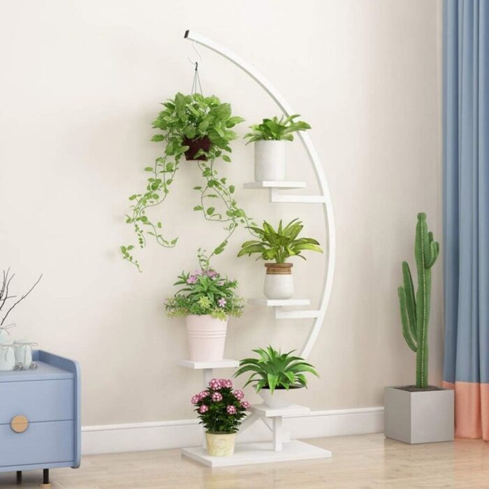 Metal Plant Stand Indoor (White 2 Pack) - Image 2