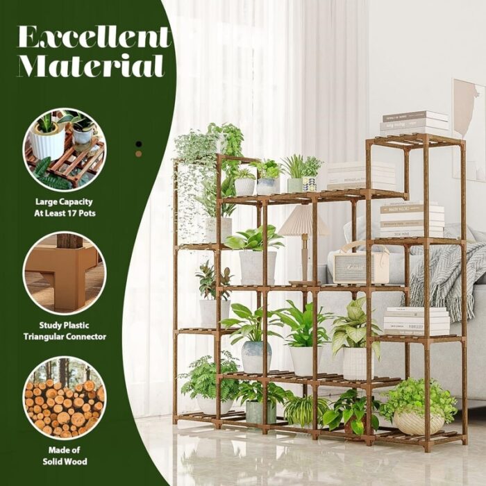 Outdoor Plant Stand Tall Plant Rack Plant Stands - Image 2
