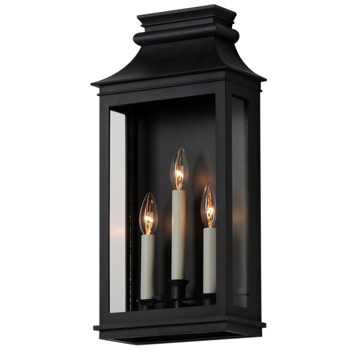Maxim 40916CL Savannah 3 Light 22" Tall Outdoor Wall Sconce with Clear - Image 2