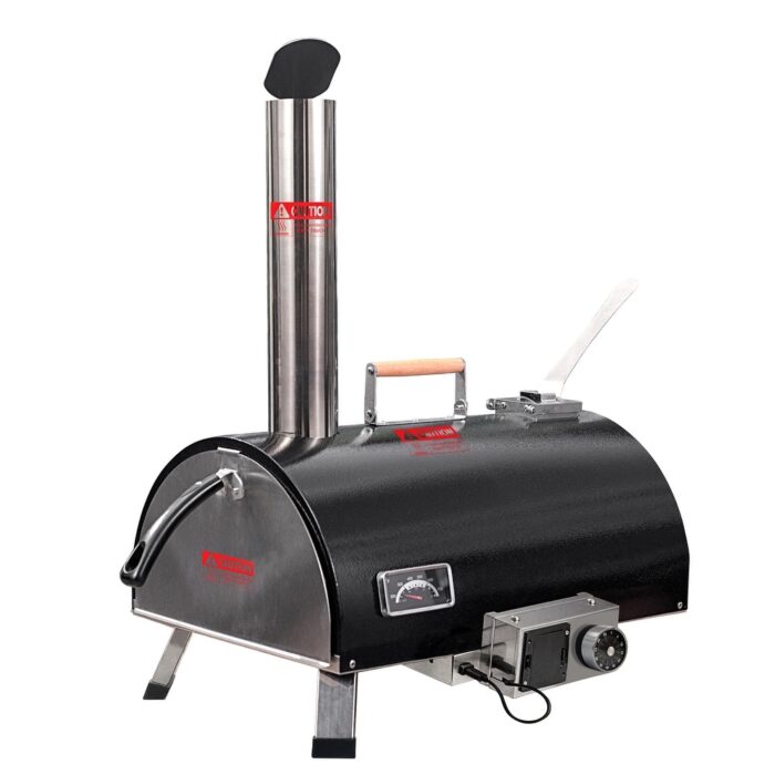 Portable Stainless Steel Wood Fired Automatic Rotatable Pizza Ovens