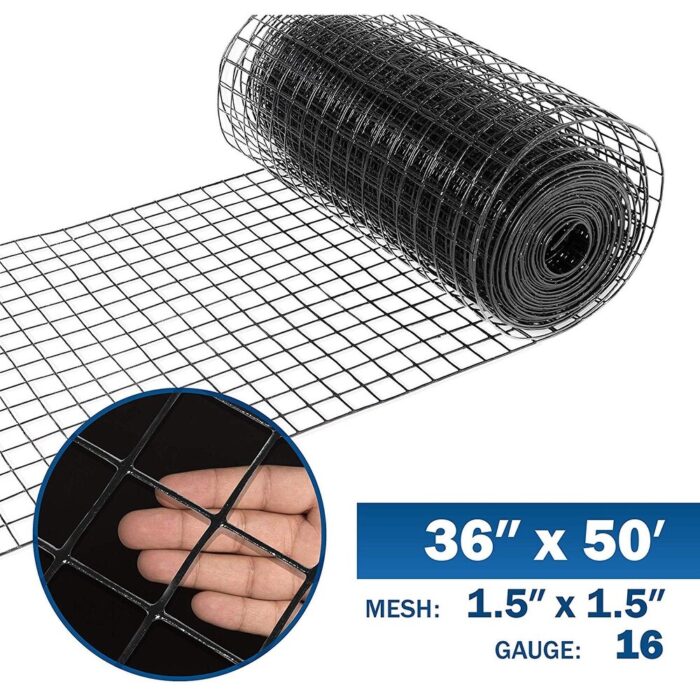 Black wire mesh