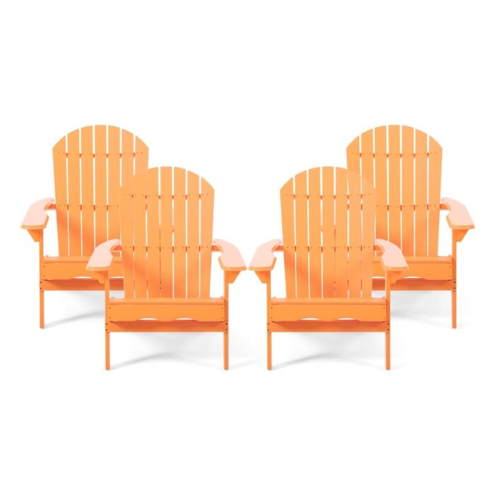 Malibu Outdoor Acacia Wood Adirondack Chair (Set of 4) by Christopher Knight Home - 35.75" W x 29.50" L x 34.25" H - Image 2