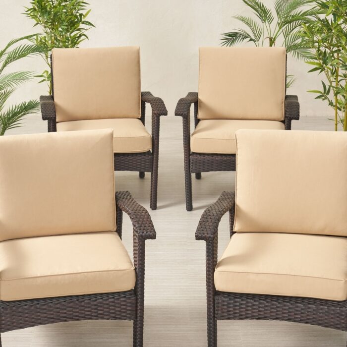 Topanga Club Chair Cushions (Set of 4) by Christopher Knight Home