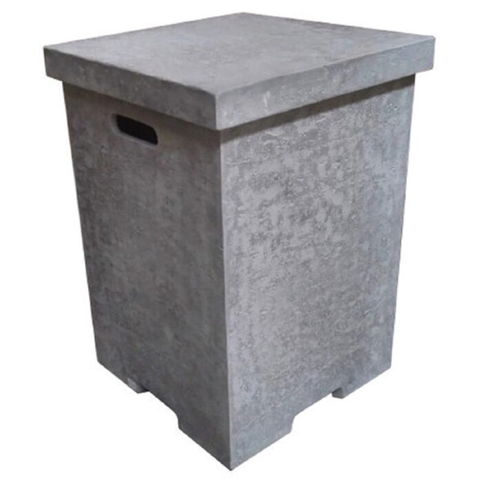 Elementi Grey Propane Fire Pit Tank Cover 18" Square