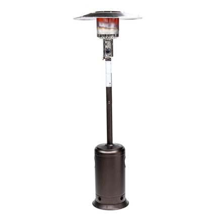 Outdoor Patio Propane Heater with Portable Wheels Stainless