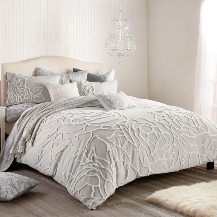 Chenille Rose Duvet Set