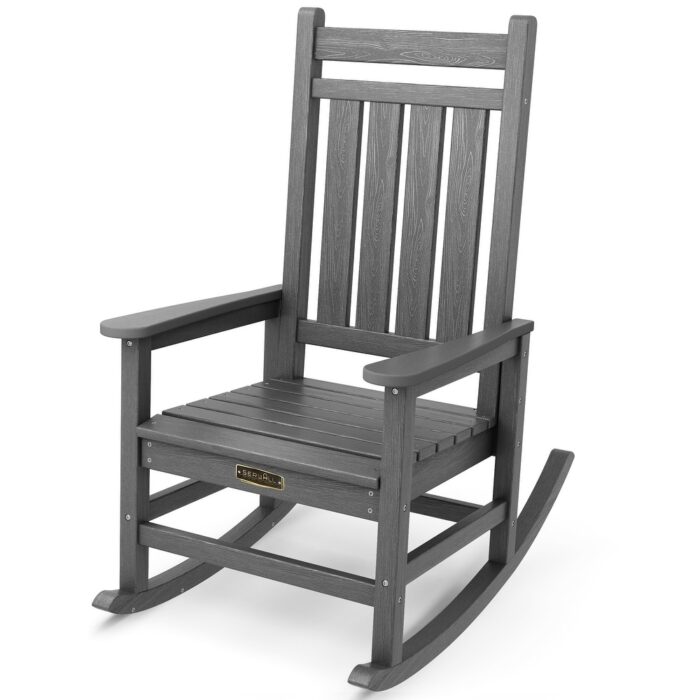 Modern High-Back Rocking Chair All Weather - Image 2