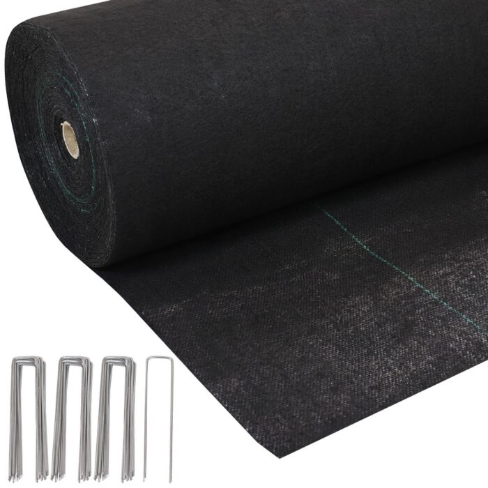 Sunnydaze Polypropylene Landscape Fabric - 30 Garden Staples