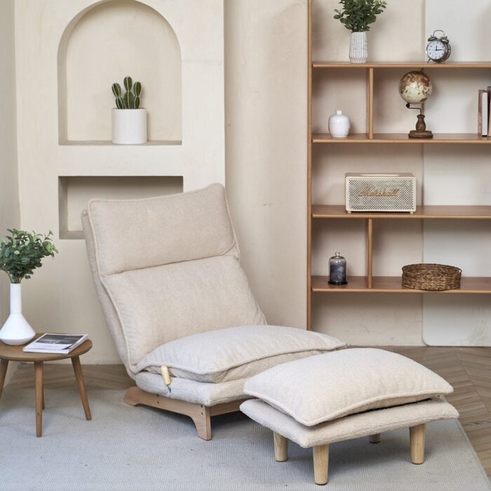 Foldable reclining chair,Lazy sofa,leisure chair for bedroom - Image 2