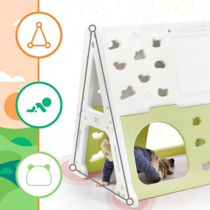 6-in-1 Toddler Climber and Swing Set Kids with Tunnel - Image 2