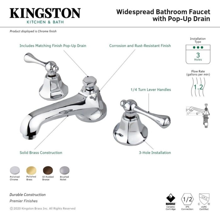 Metropolitan 8 in. Widespread Bathroom Faucet - Image 2