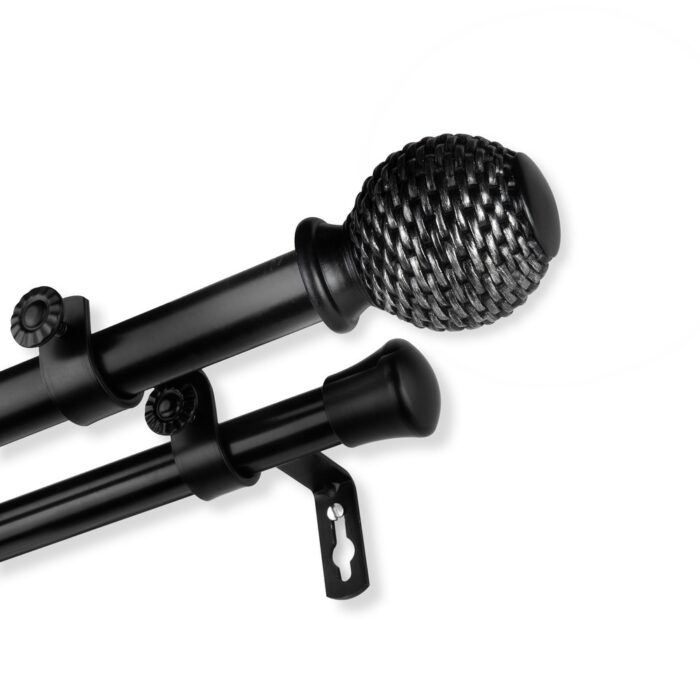 InStyleDesign Norty Adjustable Double Curtain Rod 13/16 inch dia. - Image 2