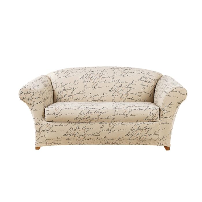 Waverly Stretch Pen Pal 2 Piece Loveseat Slipcover