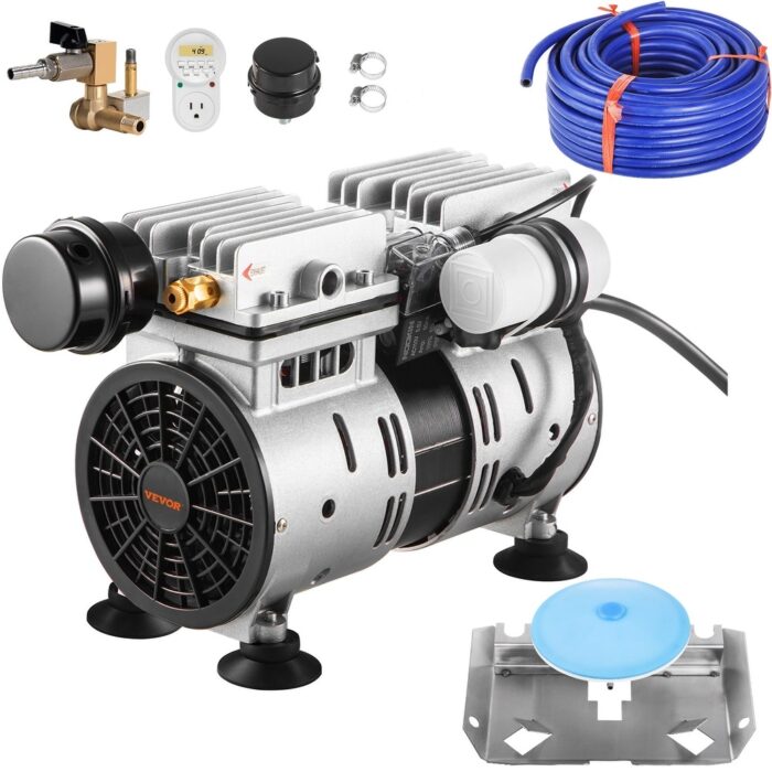 VEVOR Pond Aerator 550W Power 5.2CFM Up to 1 to 3 Acre 50' Lake Aeration Kit 3/4 HP Compressor Timer Valves Oxygen Circulation - Image 2