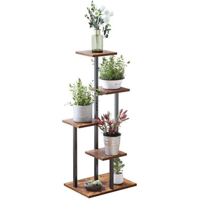 Tiered Plant Stands for Indoor Plants Multi-Layer Corner Flower Stand Square Plant Shelf Multifunctional Stand