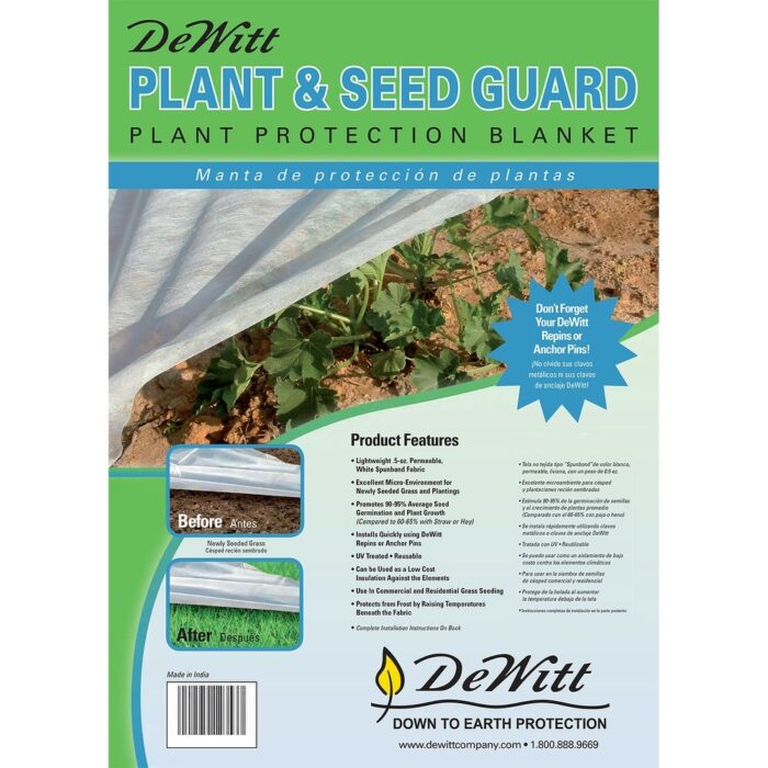 DeWitt Company 12 by 500 Feet of 5 Ounce Plant & Seed Winter Garden Guard Fabric - 12 x 500 feet