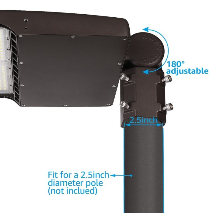 300W LED Slipfitter Shoebox Light, UL Listed, 5000K Daylight - 1 Pack - Image 2