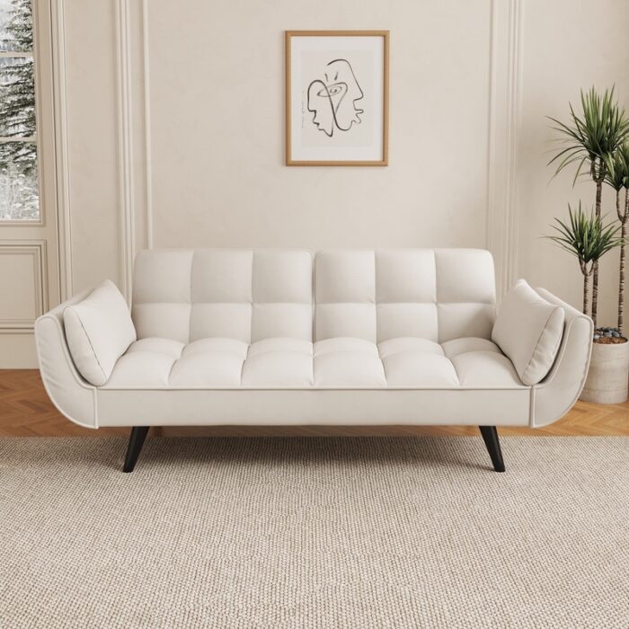 Adjustable square double sofa bed