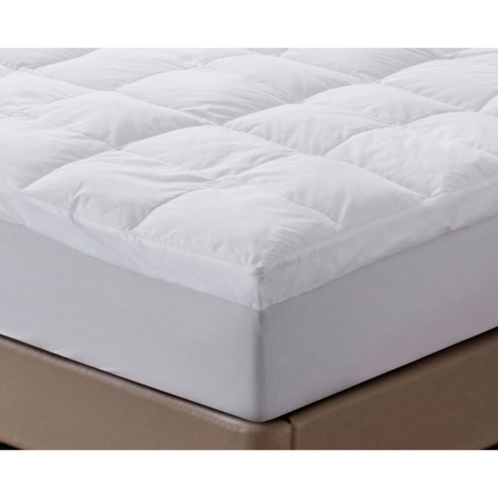 Triple Chamber Down and Feather Mattress Topper - White - Image 2