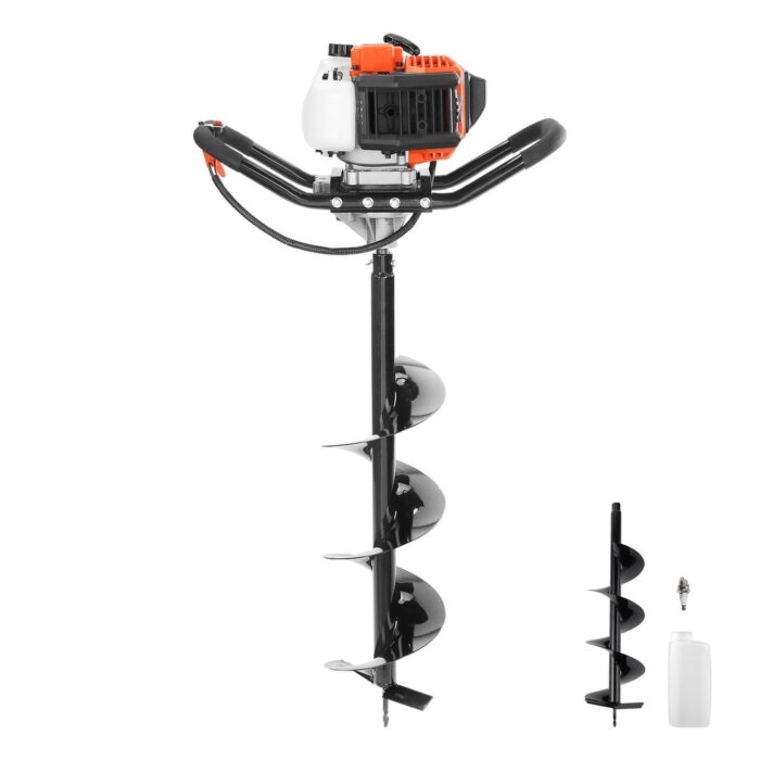 VEVOR 43cc & 52cc Gas Powered Post Hole Digger 1250W & 1450W with Auger Bit & Extension Rods for Farmland Garden & Plant EPA - Image 2