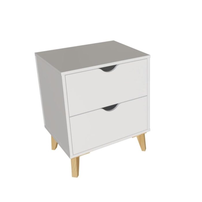 Mid Century Modern 2-Drawer Nightstand - Image 2