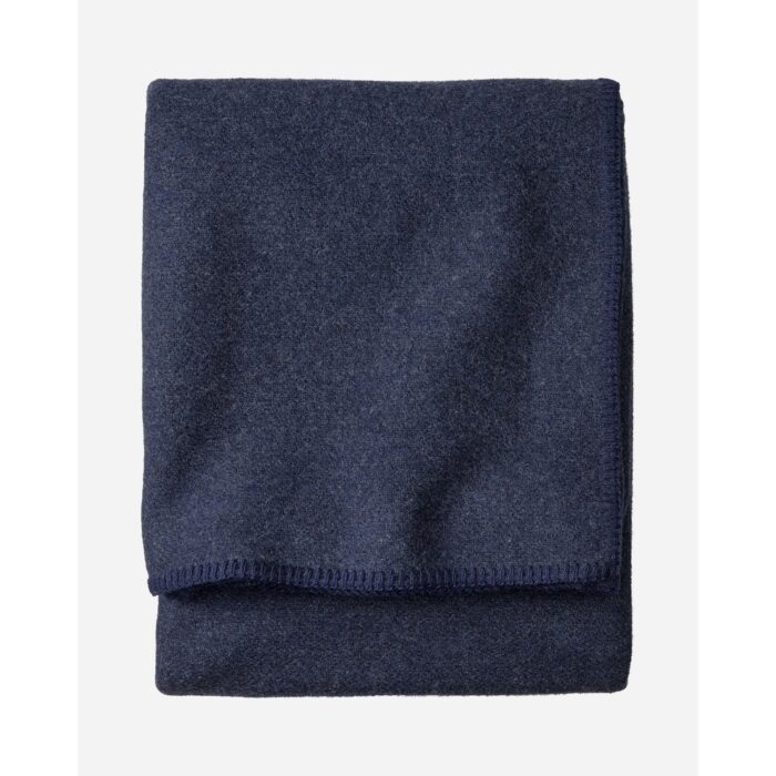 Pendleton Eco-Wise Navy Heather Blanket Queen