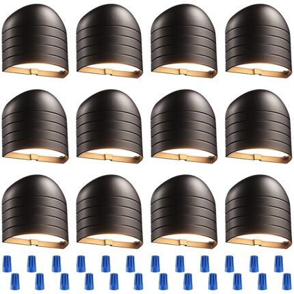 Low Voltage LED Deck Lights, Landscape Step Light, 3000K, Bronze - Image 2