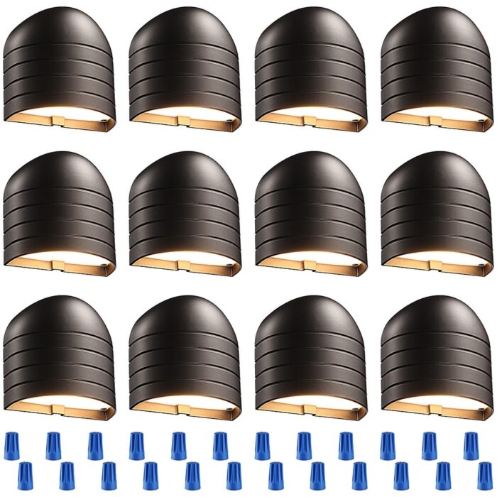 Low Voltage LED Deck Lights, Landscape Step Light, 3000K, Bronze - Image 2