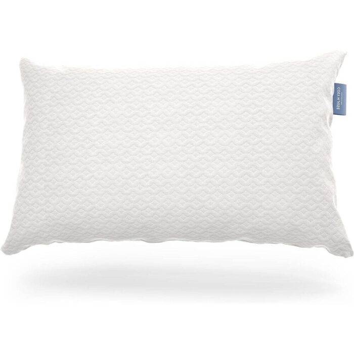 Queen Shredded Memory Foam Pillows with Luxury Bamboo Breathable Cover - White - Image 2