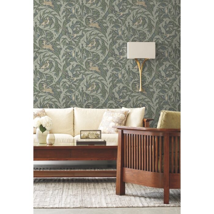 Woodland Tapestry Sage Wallpaper - Image 2