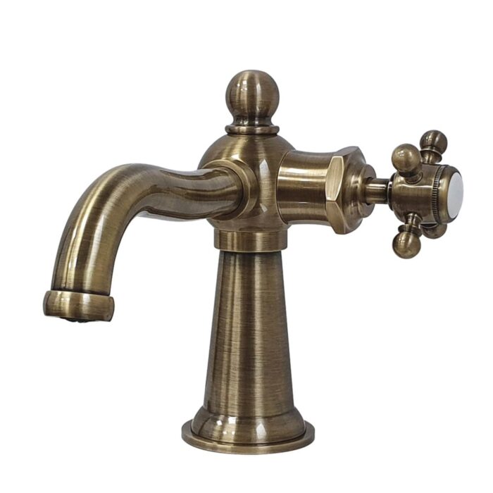 Nautical Single-Handle 1-Hole Deck Mount Bathroom Faucet