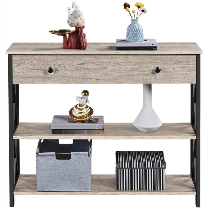 Yaheetech 3-Tire Wooden Console Table Entryway Table - Image 2