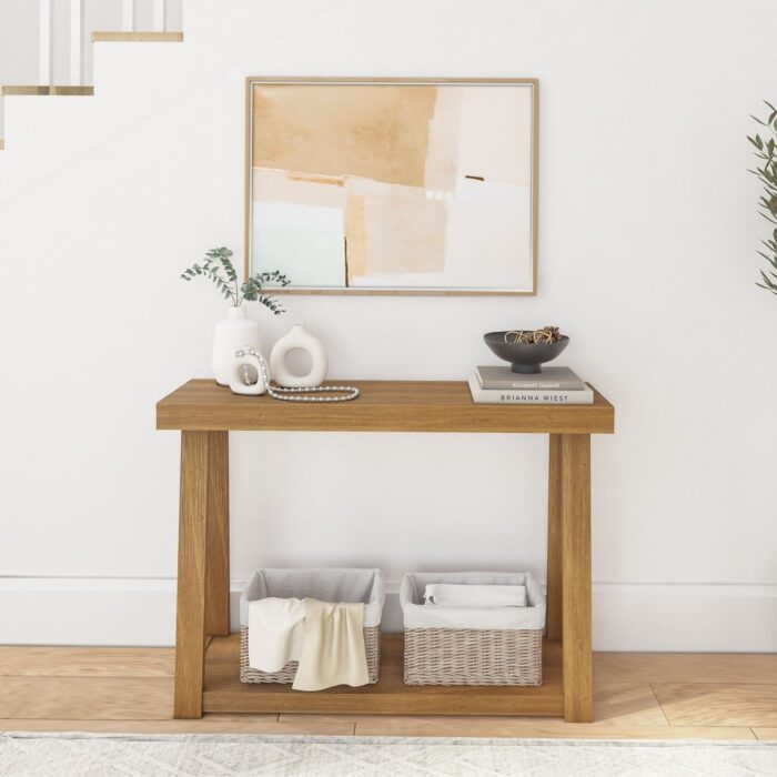 Plank and Beam Classic Console Table with Shelf - 46" - Image 2