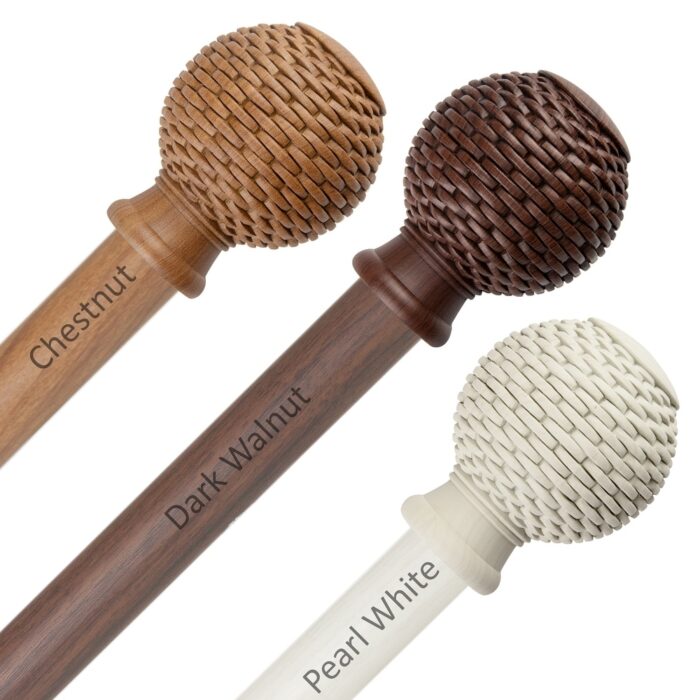 InStyleDesign Kray 1 inch Faux Wood Curtain Rod