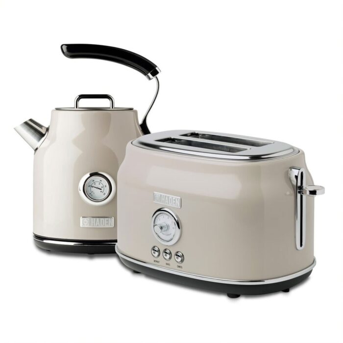 Haden Stainless Steel Retro Toaster & 1.7 Liter Stainless Steel Electric Kettle - 4.2