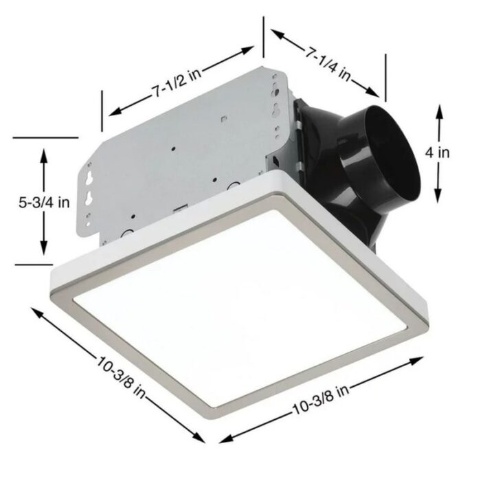 70 CFM Bathroom Exhaust Fan - N/A - Image 2