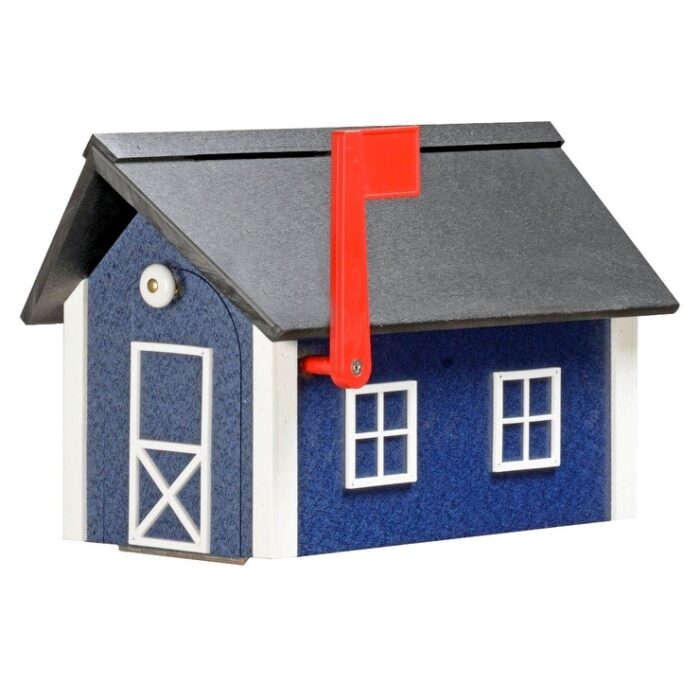 Standard Poly Mailbox with Black Poly Roof - Image 2