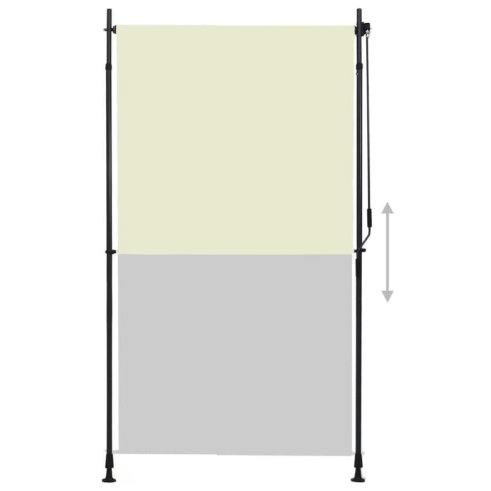 vidaXL Outdoor Roller Blind 47.2"x106.3" Cream - Image 2