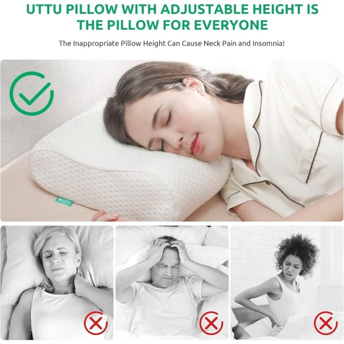 Contour Pillow - Orthopedic Neck and Back Support - White - Image 2