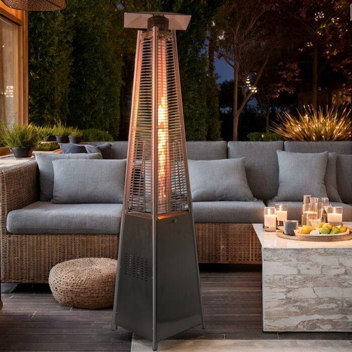 Patio Heater, 42,000 BTU Outdoor Heaters for Patio Propane with Protective Cover for Outdoor Terrace Garden Poolside - Image 2