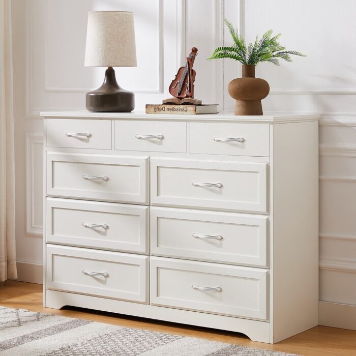9 drawer long dresser with handles for Bedroom - Image 2