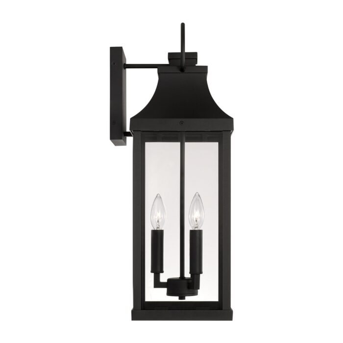 Bradford Outdoor 3-light Large Wall Lantern w/ Clear Glass - Image 2