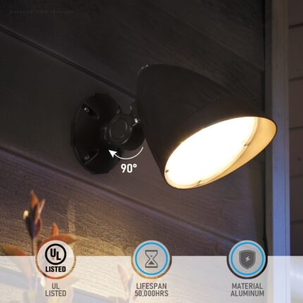 3CCT LED Commercial Flood Light Dusk to Dawn, 120-277V Spot Light