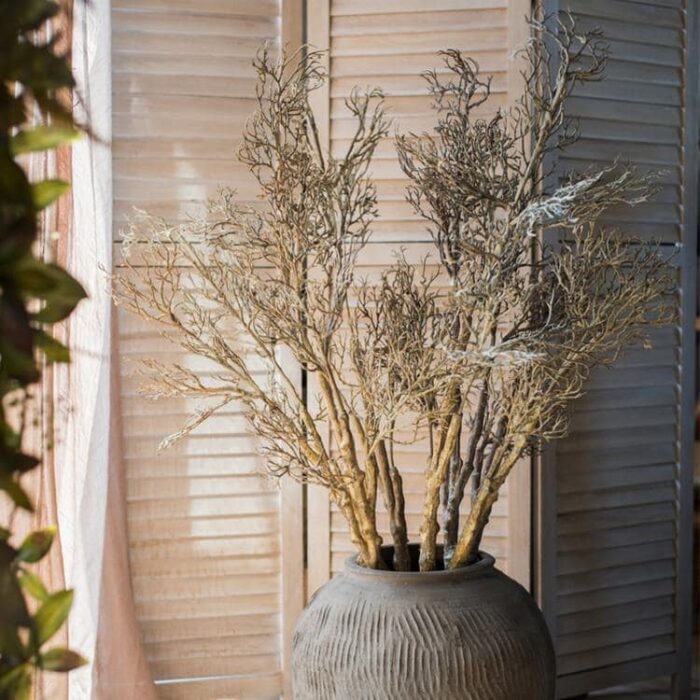 RusticReach Large Zen Branch Stem in Gold or Brown 49" Tall