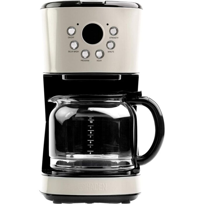 Haden Retro Style 12 Cup Programmable Coffee Maker with 2 Slice Toaster, Beige - 4.2 - Image 2