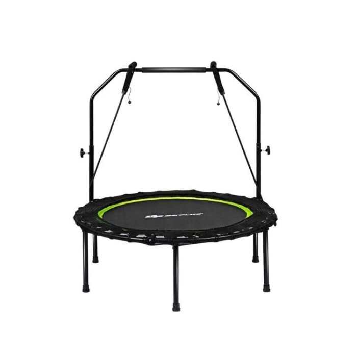 40" Foldable Fitness Rebounder with Resistance Bands Adjustable Home-Green